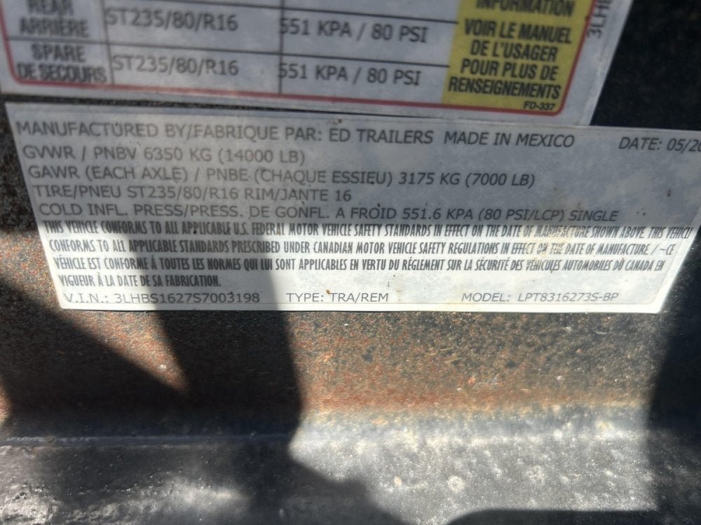 16' x 83" ED Trailers Dump Trailers - Bumper Pull Dump - TrailerSwap