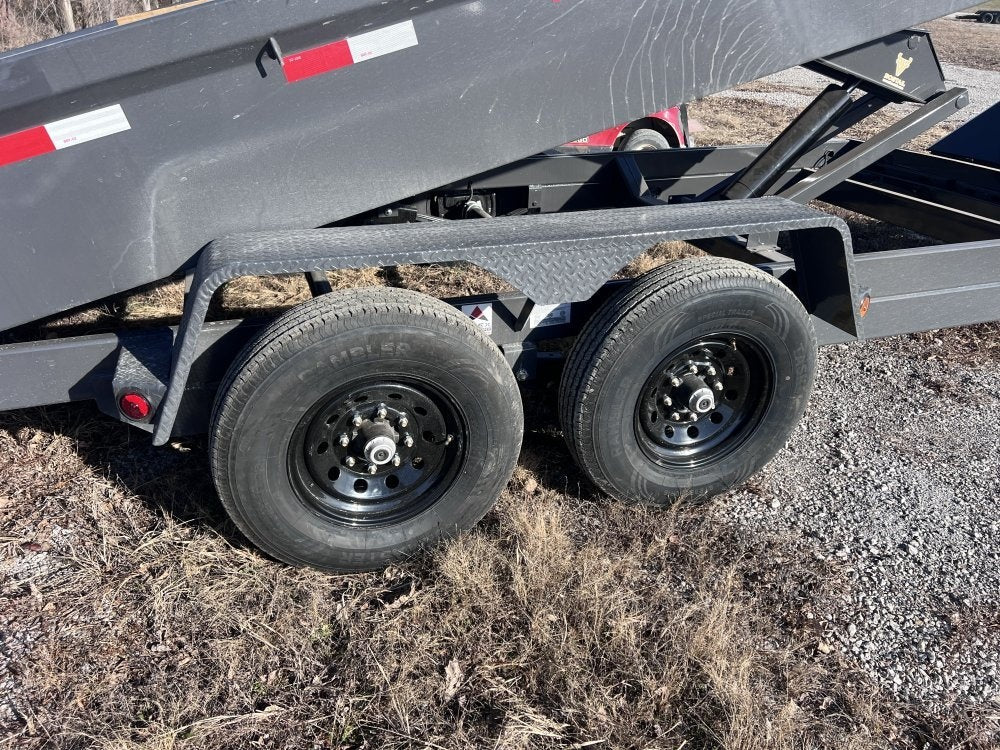 16' x 83" Iron Bull DCB Bumper Pull Dump Trailer 20" Side Walls - (2) 7,000 lb Axles - Bumper Pull Dump - Dump Trailers - TrailerSwap