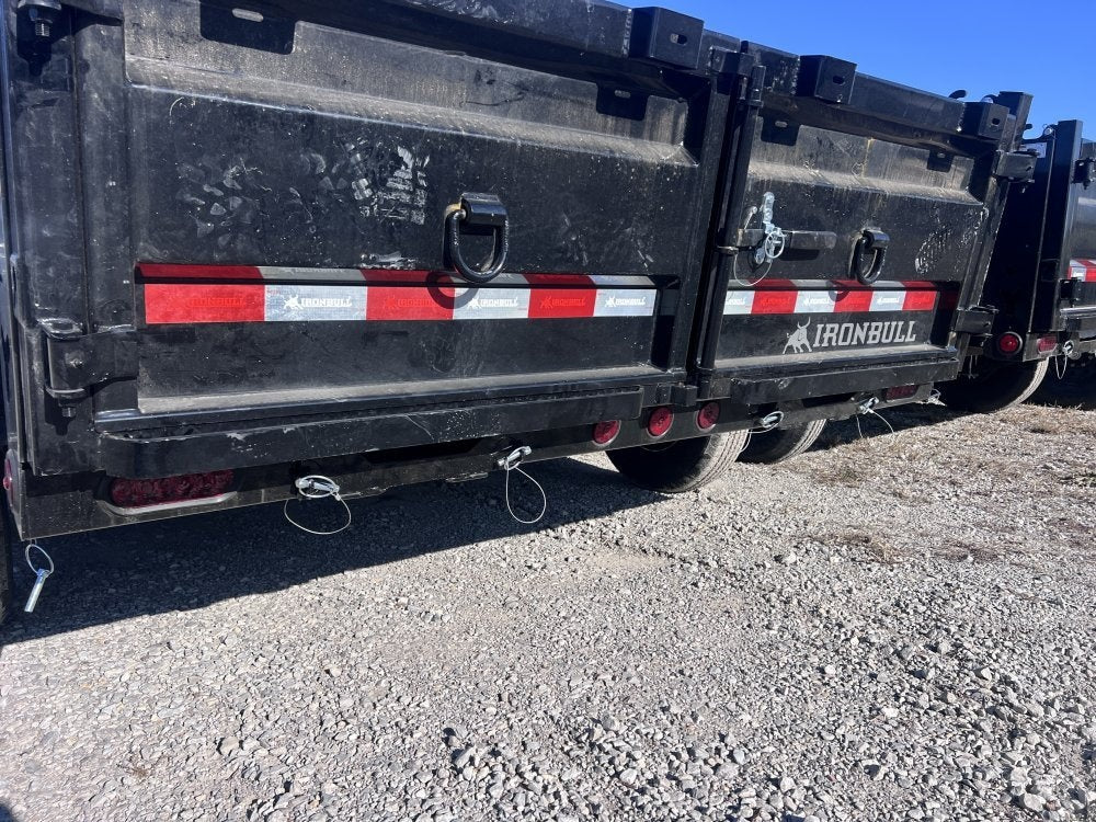 16' x 83" Iron Bull DTB Bumper Pull Dump Trailer 24" Side Walls - (2) 7,000 lb Axles - Telescopic - Bumper Pull Dump - Dump Trailers - TrailerSwap