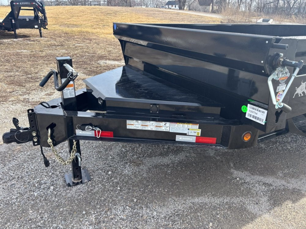 16' x 83" Iron Bull DWB Bumper Pull Dump Trailer 24" Side Walls - (2) 7,000 lb Axles - Bumper Pull Dump - Dump Trailers - TrailerSwap