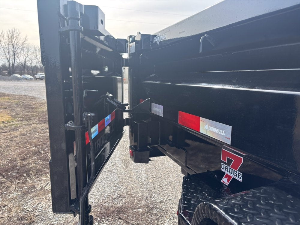 16' x 83" Iron Bull DWB Bumper Pull Dump Trailer 24" Side Walls - (2) 7,000 lb Axles - Bumper Pull Dump - Dump Trailers - TrailerSwap