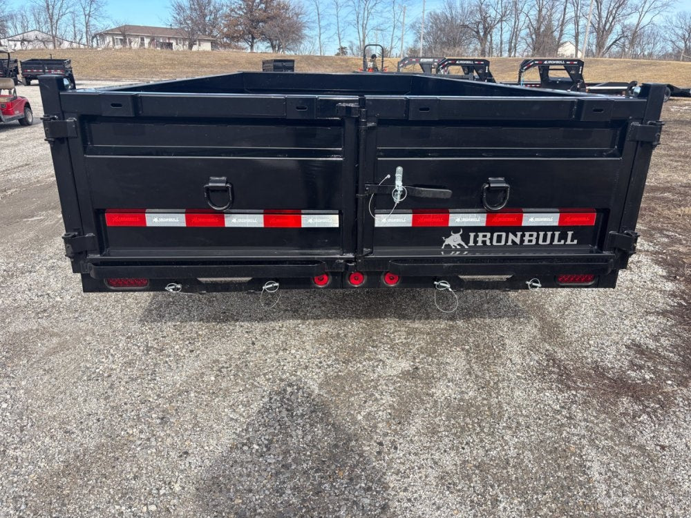 16' x 83" Iron Bull DWB Bumper Pull Dump Trailer 24" Side Walls - (2) 7,000 lb Axles - Bumper Pull Dump - Dump Trailers - TrailerSwap