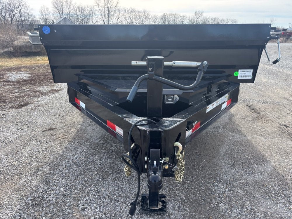 16' x 83" Iron Bull DWB Bumper Pull Dump Trailer 24" Side Walls - (2) 7,000 lb Axles - Bumper Pull Dump - Dump Trailers - TrailerSwap