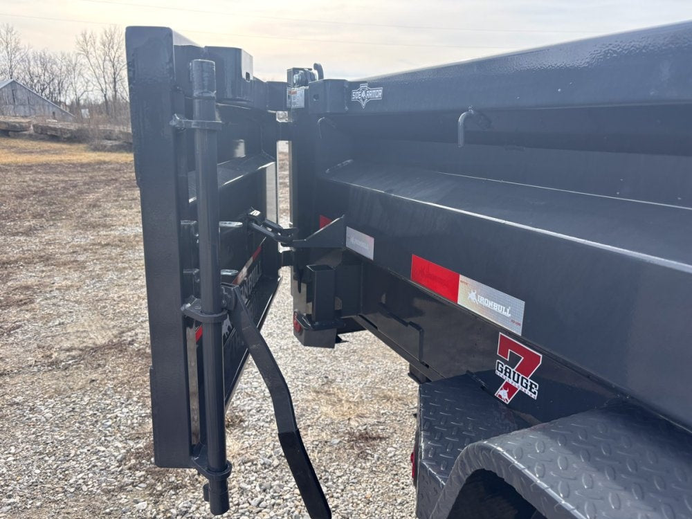 16' x 83" Iron Bull DWB Bumper Pull Dump Trailer 24" Side Walls - (2) 7,000 lb Axles - Bumper Pull Dump - Dump Trailers - TrailerSwap