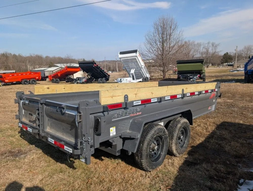 16'x83" Horizon EZ7 Bumper Pull Dump - Bumper Pull Dump - TrailerSwap
