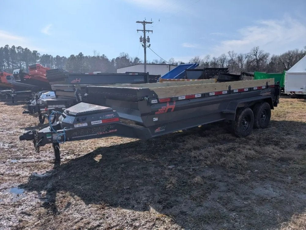 16'x83" Horizon EZ7 Bumper Pull Dump - Bumper Pull Dump - TrailerSwap