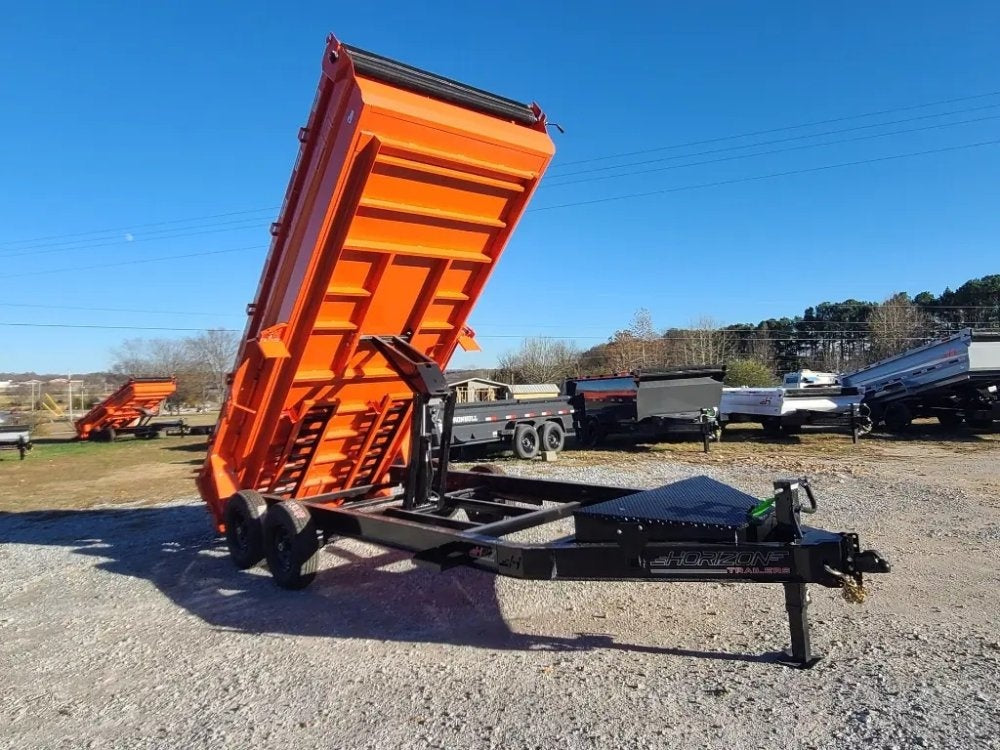16'x83" Horizon HZ7 BP Bumper Pull Dump - Bumper Pull Dump - TrailerSwap
