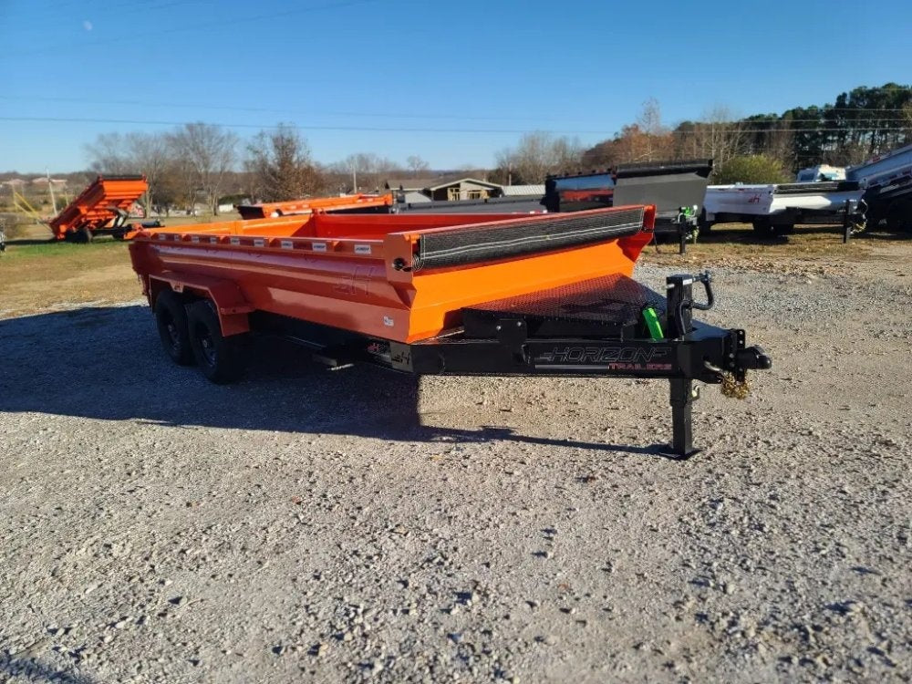 16'x83" Horizon HZ7 BP Bumper Pull Dump - Bumper Pull Dump - TrailerSwap