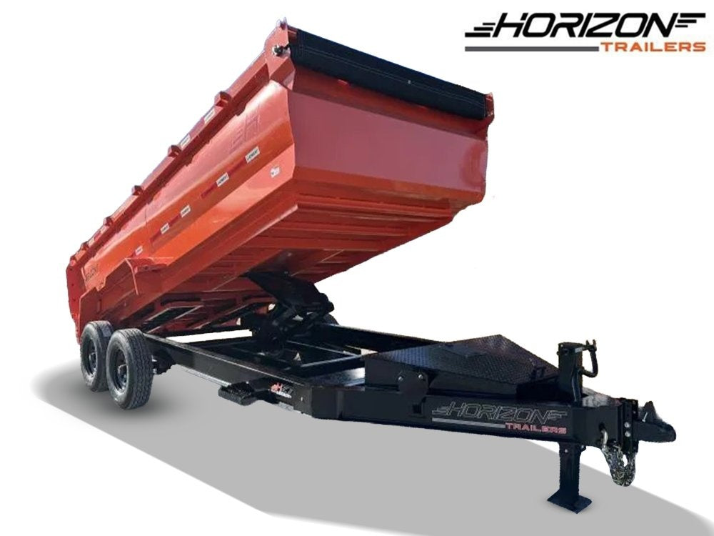 16'x83" Horizon HZ7 BP Bumper Pull Dump - Bumper Pull Dump - TrailerSwap
