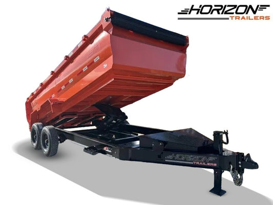 16'x83" Horizon HZ7 BP Bumper Pull Dump - Bumper Pull Dump - TrailerSwap