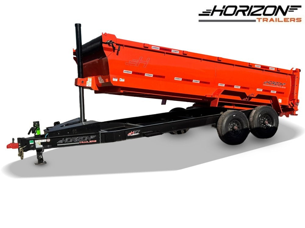 16'x83" Horizon HZ7 BP Bumper Pull Dump - Bumper Pull Dump - TrailerSwap