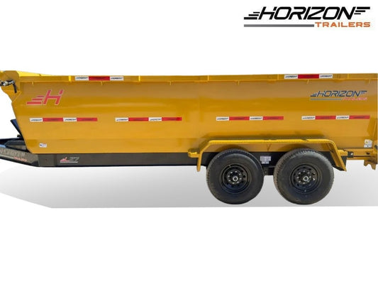 16'x83" Horizon LZ7 BP Bumper Pull Dump - Bumper Pull Dump - TrailerSwap