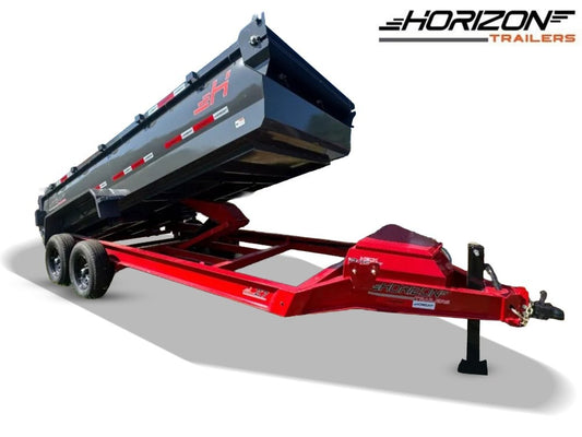 16'x83" Horizon LZ7 BP Bumper Pull Dump - Bumper Pull Dump - TrailerSwap