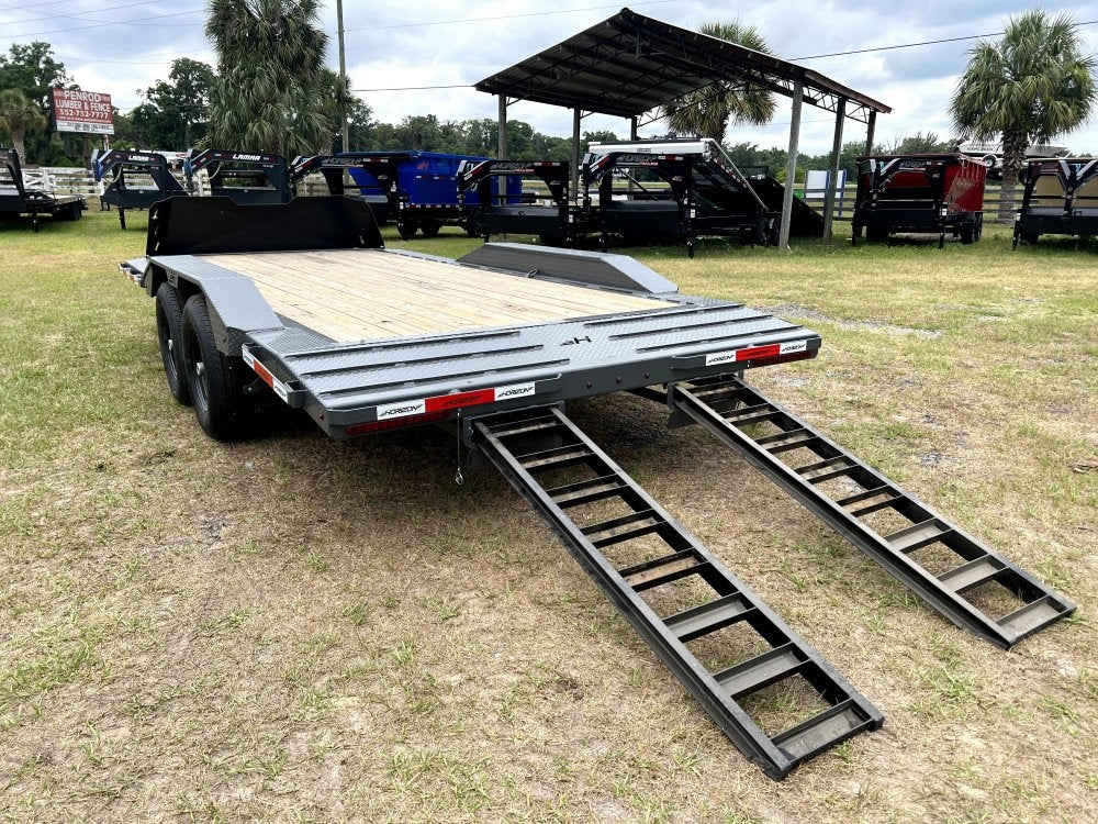18' EHZ BP Equipment Trailer 2 - 7k Axles Slide in Ramps Drive Over Fenders - Equipment Trailers - TrailerSwap