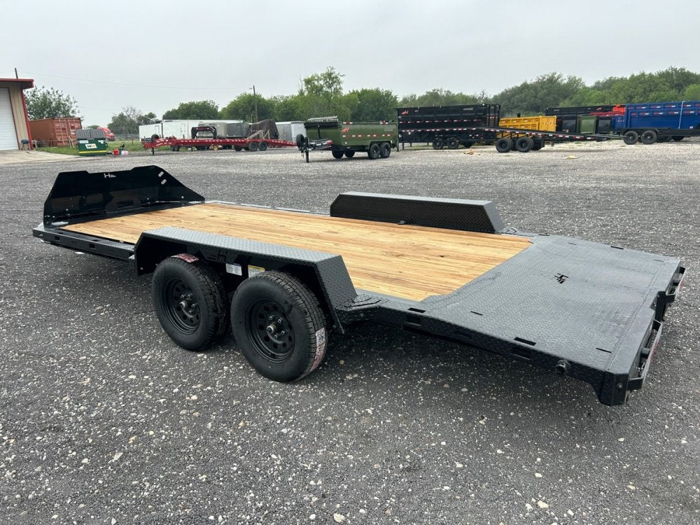 18' Horizon CEZ Bumper Pull Single Car Trailer - (2) 3.5k Axles - Low Profile Equipment Trailers - TrailerSwap