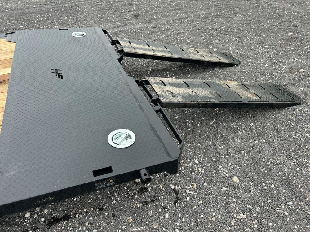 18' Horizon CEZ Bumper Pull Single Car Trailer - (2) 3.5k Axles - Low Profile Equipment Trailers - TrailerSwap