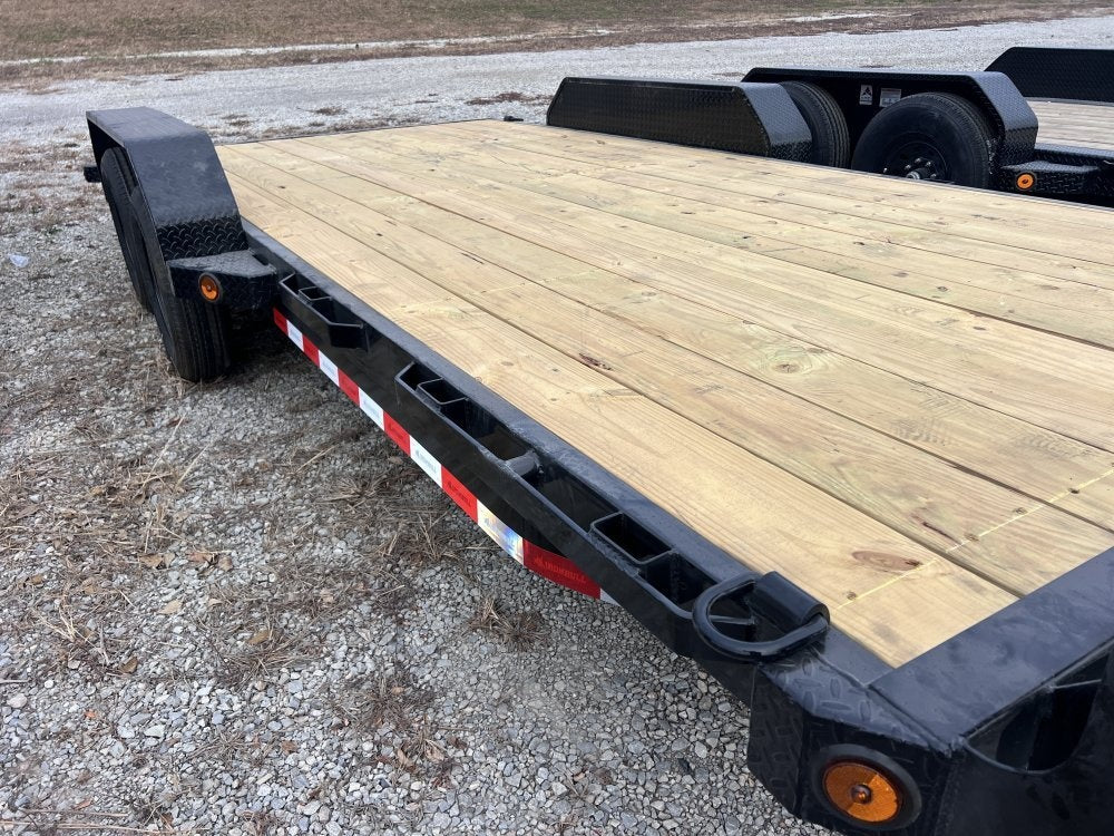 18' Iron Bull EWB Bumper Pull Equipment Trailer Slide In Ramps - (2) 3,500 lb Axles - Equipment Trailers - TrailerSwap