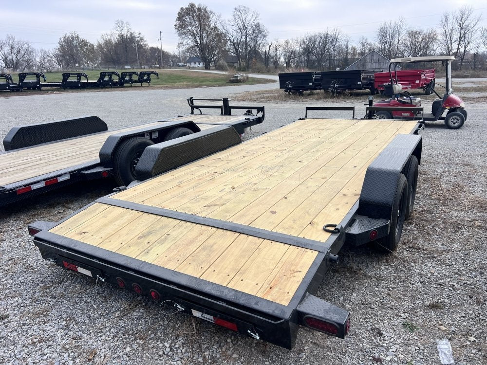18' Iron Bull EWB Bumper Pull Equipment Trailer Slide In Ramps - (2) 3,500 lb Axles - Equipment Trailers - TrailerSwap