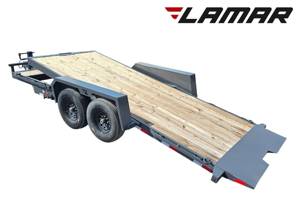 18' Tilt Trailer Lamar (2) 7K Axles 14K GVWR 10K Payload - Equipment Tilt - TrailerSwap