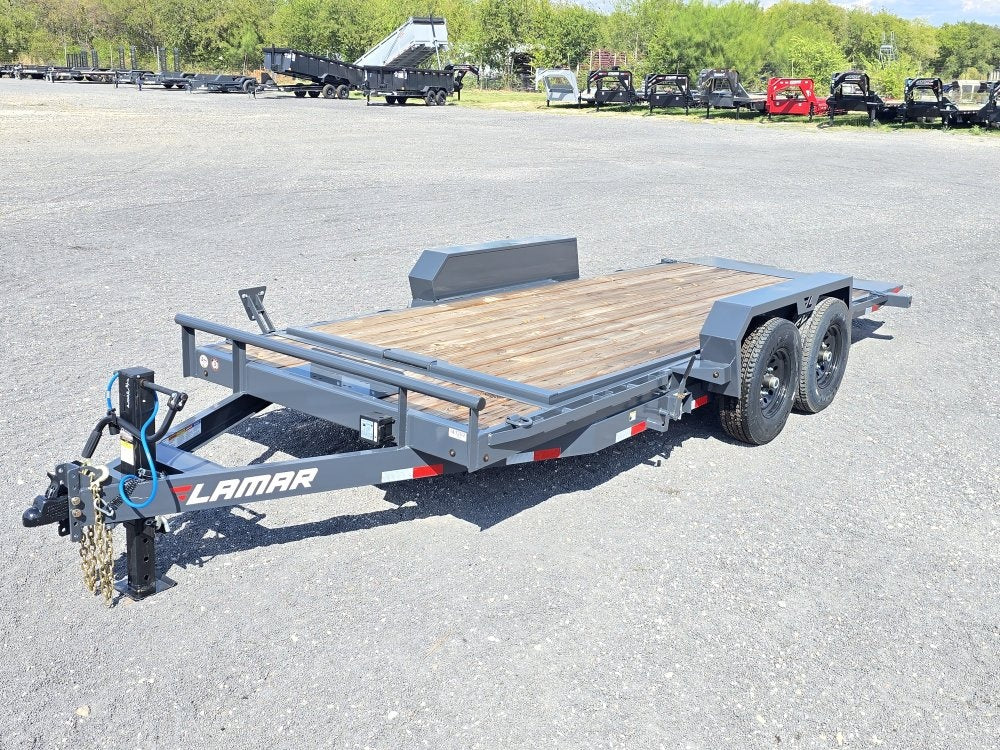 18' Tilt Trailer Lamar (2) 7K Axles 14K GVWR 10K Payload - Equipment Tilt - TrailerSwap