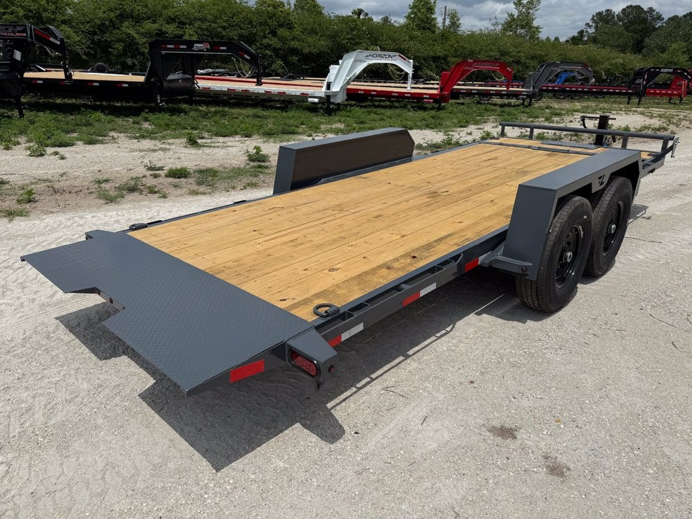 18' Tilt Trailer Lamar (2) 7K Axles 14K GVWR 10K Payload - Equipment Tilt - TrailerSwap