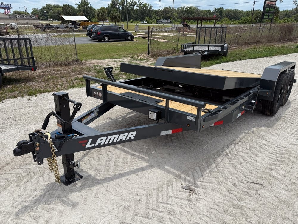 18' Tilt Trailer Lamar (2) 7K Axles 14K GVWR 10K Payload - Equipment Tilt - TrailerSwap