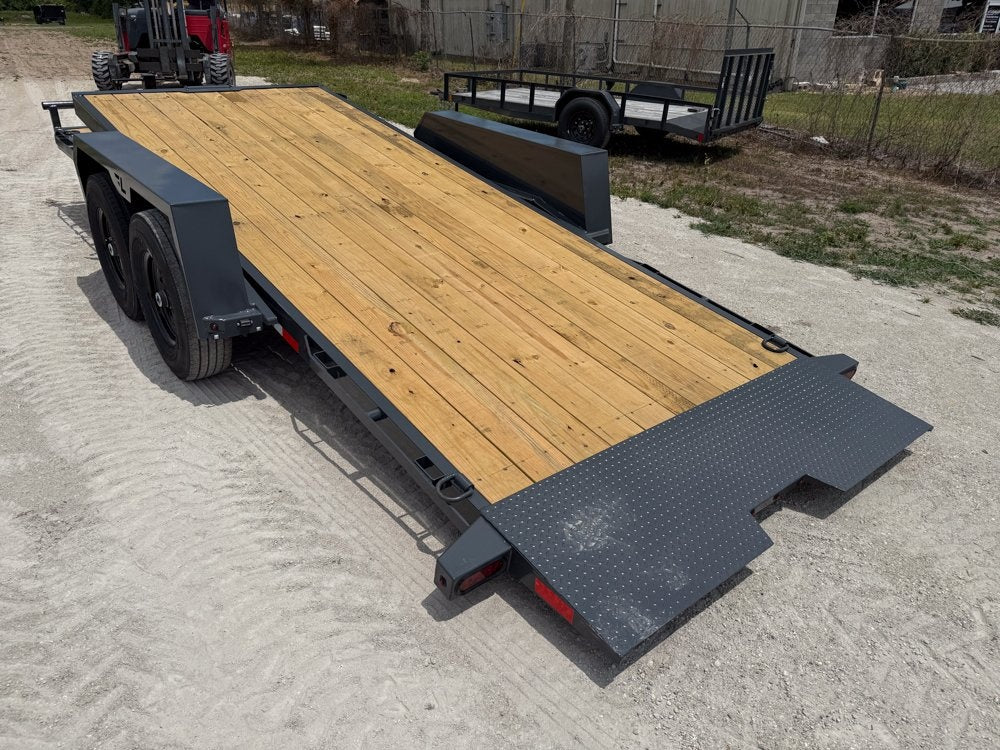 18' Tilt Trailer Lamar (2) 7K Axles 14K GVWR 10K Payload - Equipment Tilt - TrailerSwap