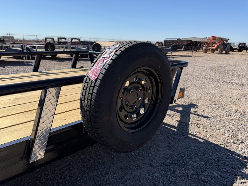 18' UTX Bumper Pull Utility (2) 3.5k Axles, 4' Mesh Flip Ramp - Utility & SXS - TrailerSwap
