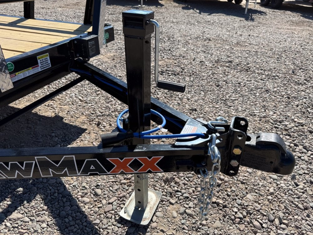 18' UTX Bumper Pull Utility (2) 3.5k Axles, 4' Mesh Flip Ramp - Utility & SXS - TrailerSwap