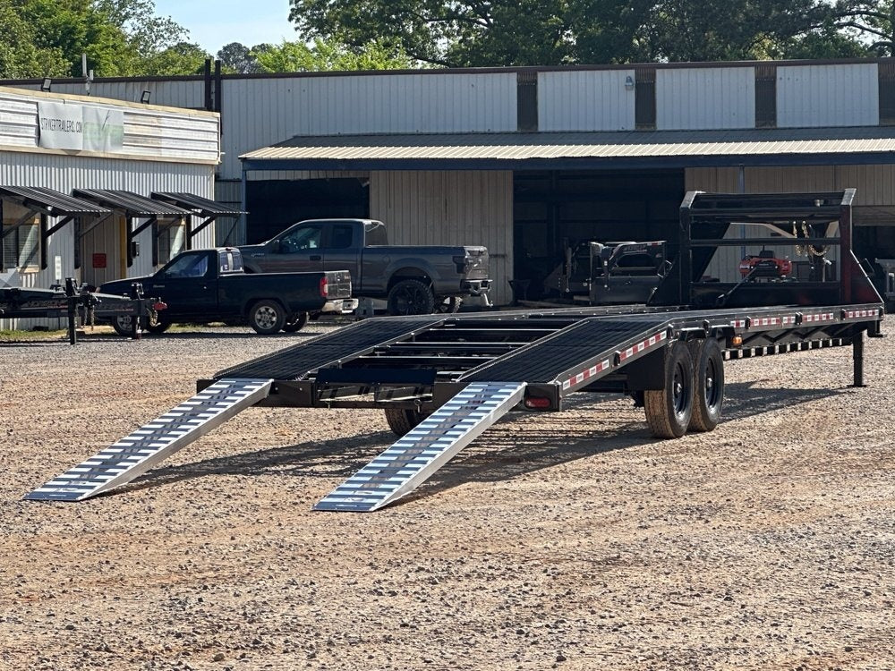 36' Stryker Gooseneck Mesh Deck Multi Car Haulers (2) 8k Axles - 12k GVWR Derated 004596