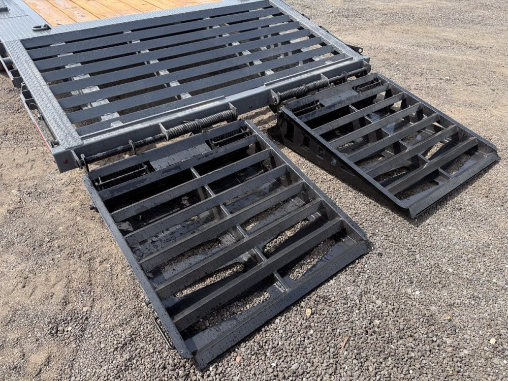 32' Dura-Hual EKH Gooseneck Equipment Trailer Drive Over Fenders Mega Ramps - (2) 10K Axles 10795