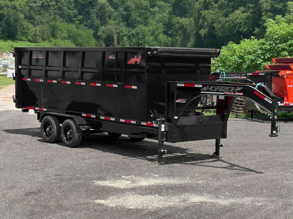Horizon 20' HRD GN Roll off Bundle (2) 10k Axles + 1 Bin w/ 6' Walls 7762