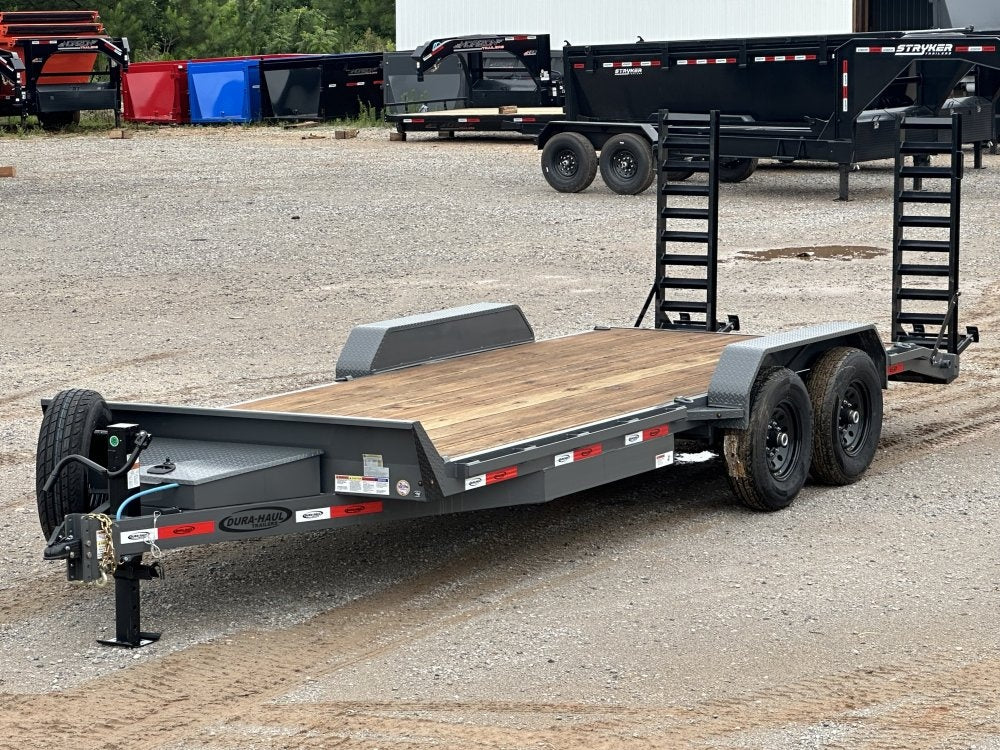 20' ERH Equipment Trailer (2) 7K Axles, Stand Up Ramps - Low Profile Equipment Trailers - TrailerSwap