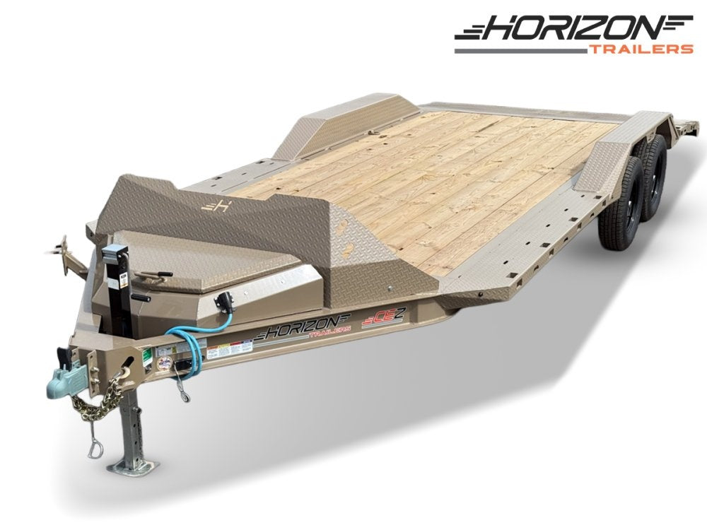 20' Horizon CEZ Bumper Pull Single Car Trailer - (2) 3.5k Axles - Single Car Trailers - TrailerSwap