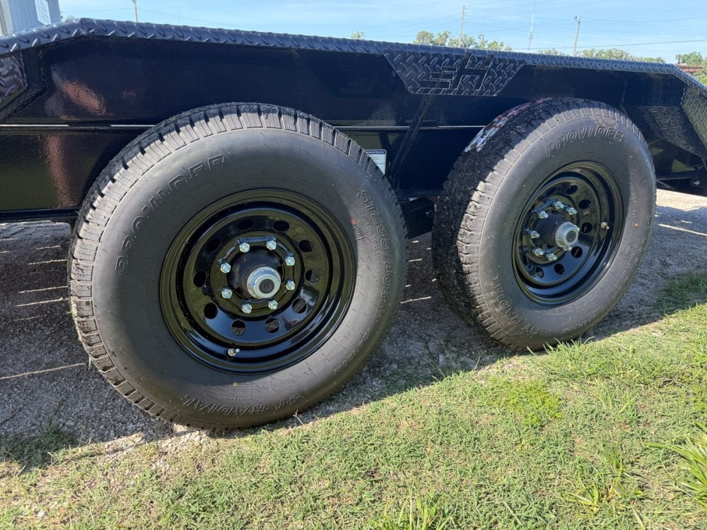 20' Horizon EHZ Bumper Pull Equipment Trailer Mega Ramps - (2) 7K Axles - Low Profile Equipment Trailers - TrailerSwap