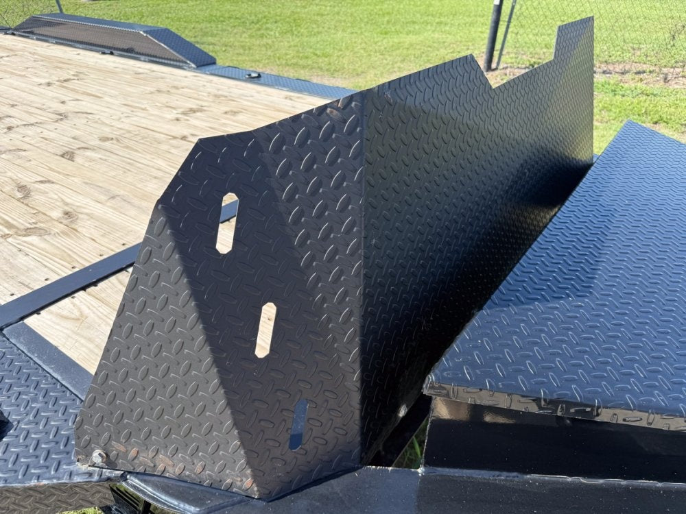 20' Horizon EHZ Bumper Pull Equipment Trailer Mega Ramps - (2) 7K Axles - Low Profile Equipment Trailers - TrailerSwap