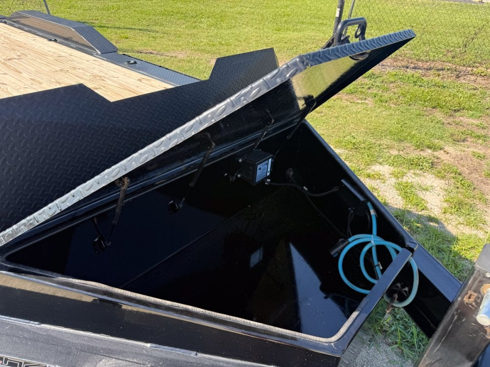 20' Horizon EHZ Bumper Pull Equipment Trailer Mega Ramps - (2) 7K Axles - Low Profile Equipment Trailers - TrailerSwap