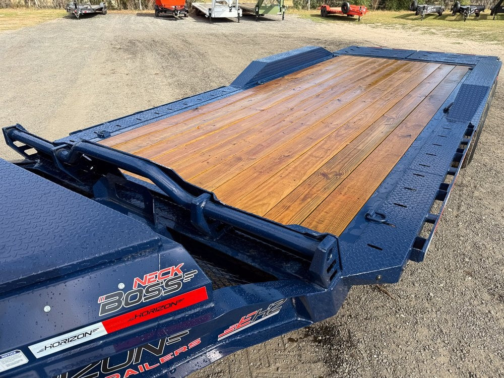 20' Horizon EHZ Bumper Pull Equipment Trailer Mega Ramps - (2) 7K Axles - Equipment Trailers - Stryker Dealership Group