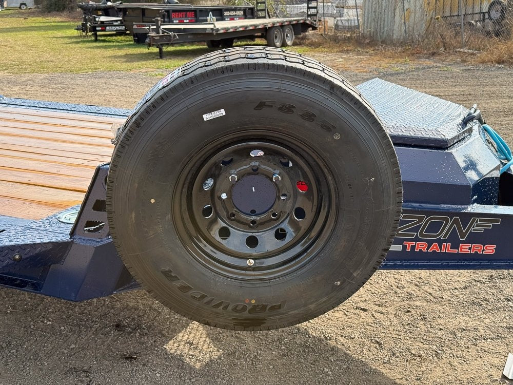 20' Horizon EHZ Bumper Pull Equipment Trailer Mega Ramps - (2) 7K Axles - Equipment Trailers - Stryker Dealership Group