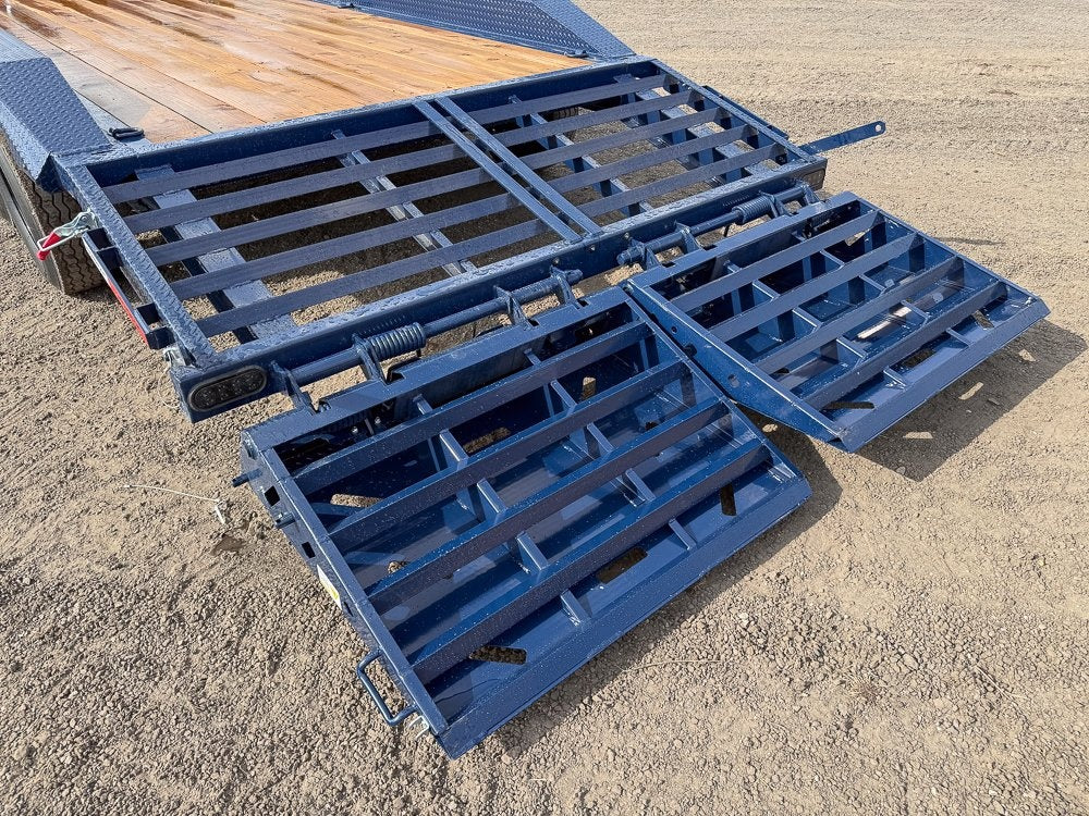 20' Horizon EHZ Bumper Pull Equipment Trailer Mega Ramps - (2) 7K Axles - Equipment Trailers - Stryker Dealership Group