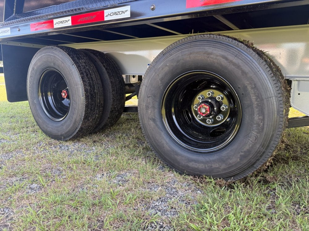 20 Horizon HZH Gooseneck Dump Trailer 48" Side Walls Hydraulic Jacks - (2) 12K Axles - Gooseneck Dump - TrailerSwap