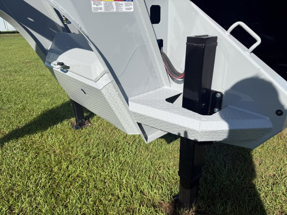 20 Horizon HZH Gooseneck Dump Trailer 48" Side Walls Hydraulic Jacks - (2) 12K Axles - Gooseneck Dump - TrailerSwap