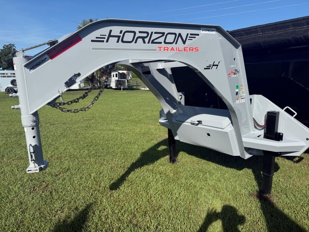 20 Horizon HZH Gooseneck Dump Trailer 48" Side Walls Hydraulic Jacks - (2) 12K Axles - Gooseneck Dump - TrailerSwap