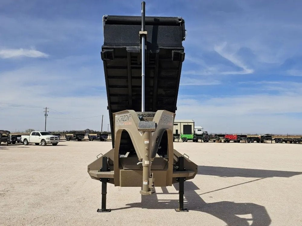 20 Horizon HZH Gooseneck Dump Trailer 48" Side Walls Hydraulic Jacks Telescopic - (2) 10K Axles - Gooseneck Dump - TrailerSwap