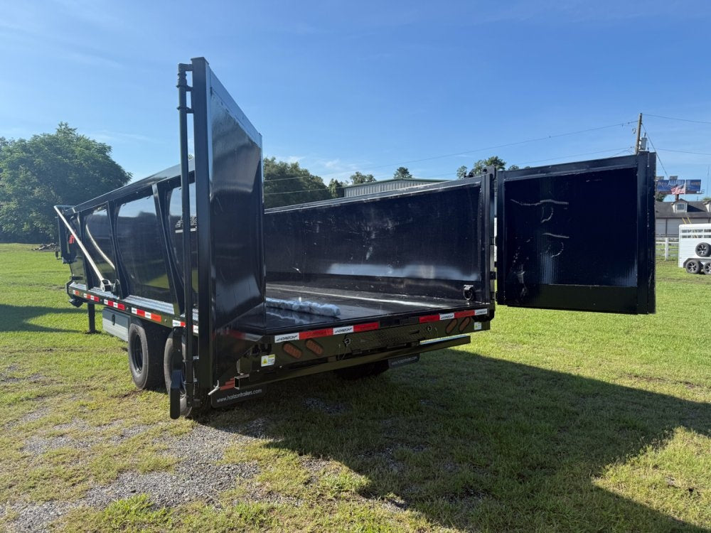 20' Horizon HZX Gooseneck Dump Trailer 36" Side Walls - (2) 10K Axles - Gooseneck Dump - TrailerSwap