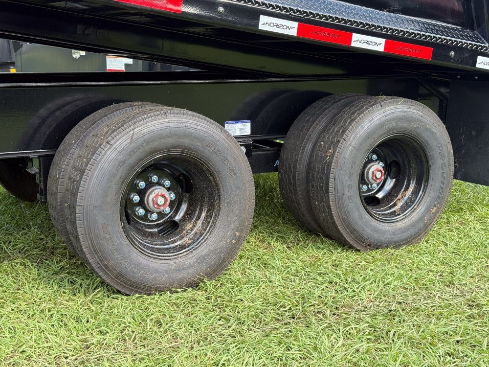 20' HZH GN Dump Trailer w/ 4' Walls (2) 10k Axles, 3-Way Door, Hydraulic Jacks - Gooseneck Dump - Dump Trailers - TrailerSwap