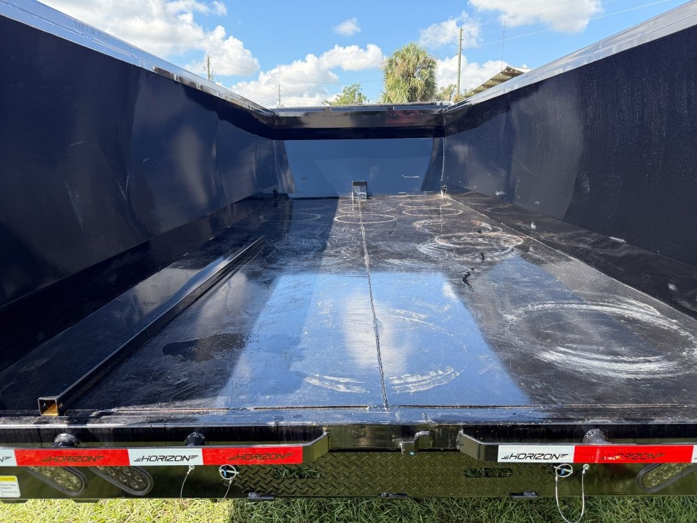 20' HZH GN Dump Trailer w/ 4' Walls (2) 10k Axles, 3-Way Door, Hydraulic Jacks - Gooseneck Dump - Dump Trailers - TrailerSwap