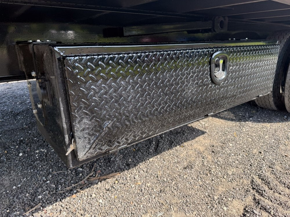 20' HZH GN Dump Trailer w/ 4' Walls (2) 10k Axles, 3-Way Door, Hydraulic Jacks - Gooseneck Dump - Dump Trailers - TrailerSwap