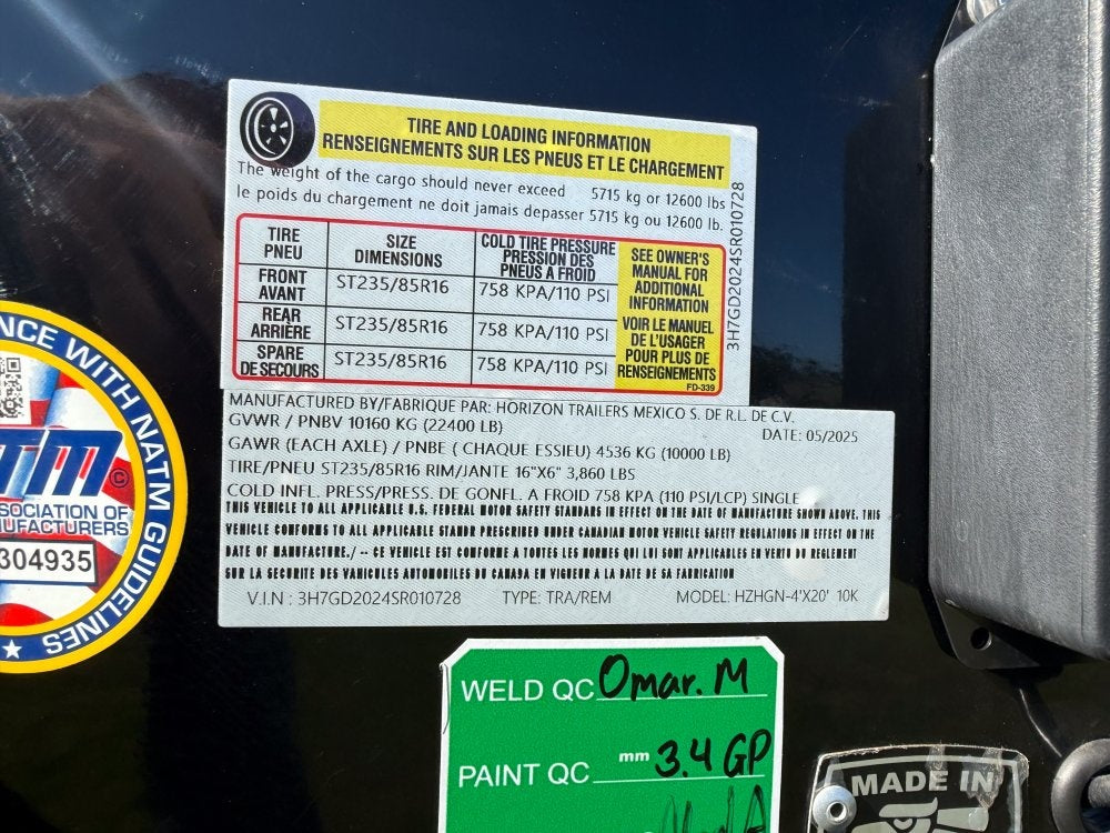 20' HZH GN Dump Trailer w/ 4' Walls (2) 10k Axles, 3-Way Door, Hydraulic Jacks - Gooseneck Dump - Dump Trailers - TrailerSwap