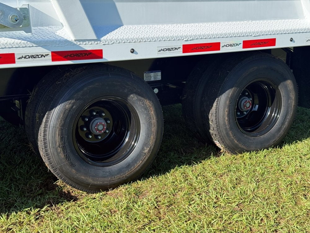 20' HZH GN Dump Trailer w/ 4' Walls (2) 10k Axles, 3-Way Door, Hydraulic Jacks - Gooseneck Dump - Dump Trailers - TrailerSwap